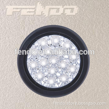 4Inch Universal Waterproof LED Truck Amber Round Reverse Lamp Reversing Lighting